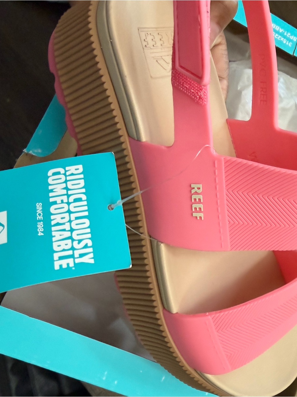 Reef Women’s Coral Pink Platform Sandals